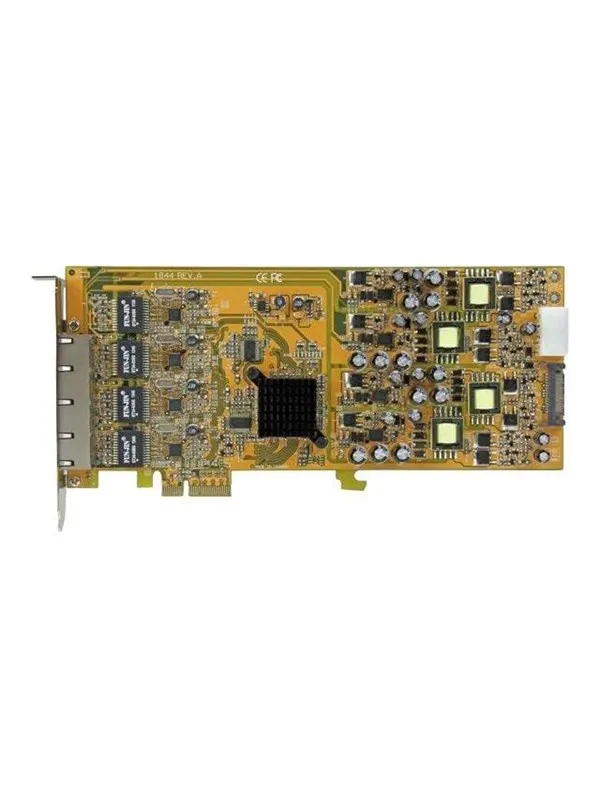 StarTech.com 4 Port Gigabit PoE PCIe Network Card - P