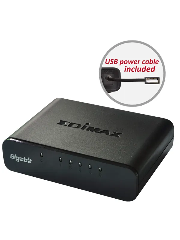 Edimax ES 5500G V3 - switch - 5 portar - ohante