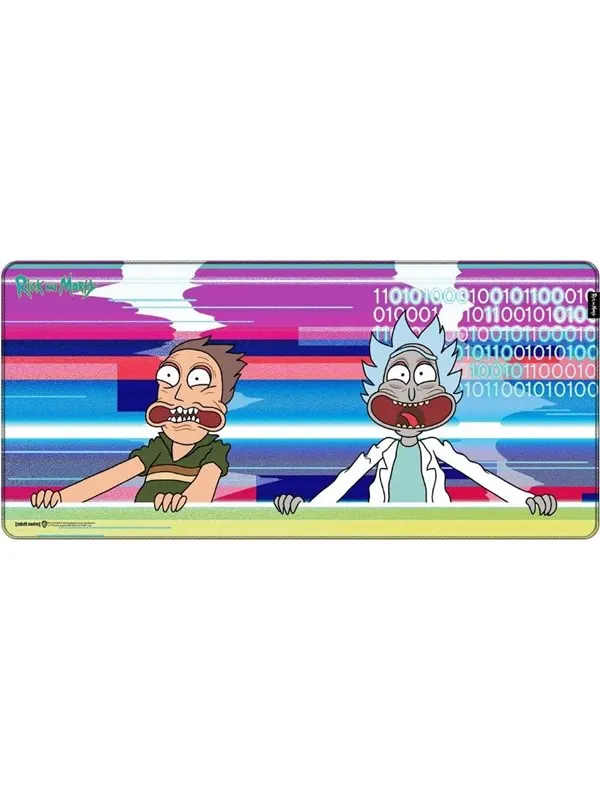 Rick and Morty Mousepad Glitched XL
