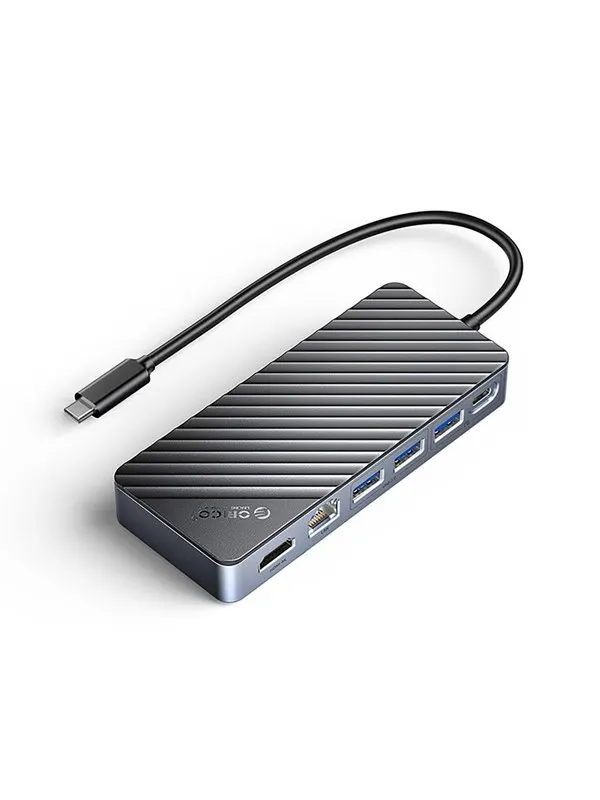 ORICO OM28PR-G2 USB-C Docking Station with M.2 Drive Slot + 1 x USB-A 3.2 + 1x USB-C 3.2 + 2x USB-A 2.0 + 1x HDMI + 1x Ethernet - Black