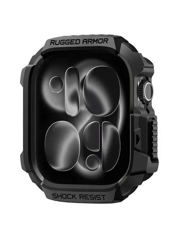 Spigen Rugged Armor 2 - matte black - Apple Watch 11 46mm