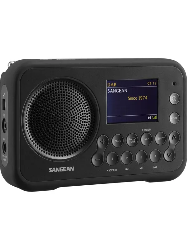 Sangean DPR-76BT - DAB+/FM - Mono - Svart