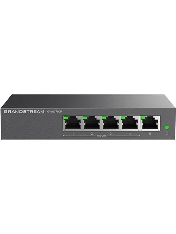 Grandstream GWN7700P 5-Port 1G PoE+ (60W) Switch