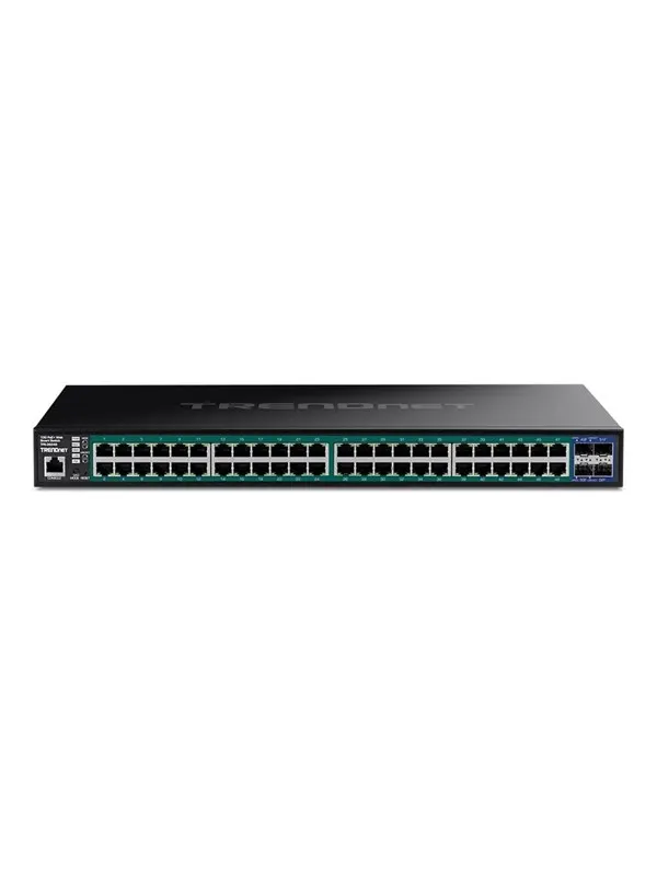 TRENDnet TPE-3524S 52-Port Gigabit Web Smart PoE+ Switch with 10G SFP+ Slots