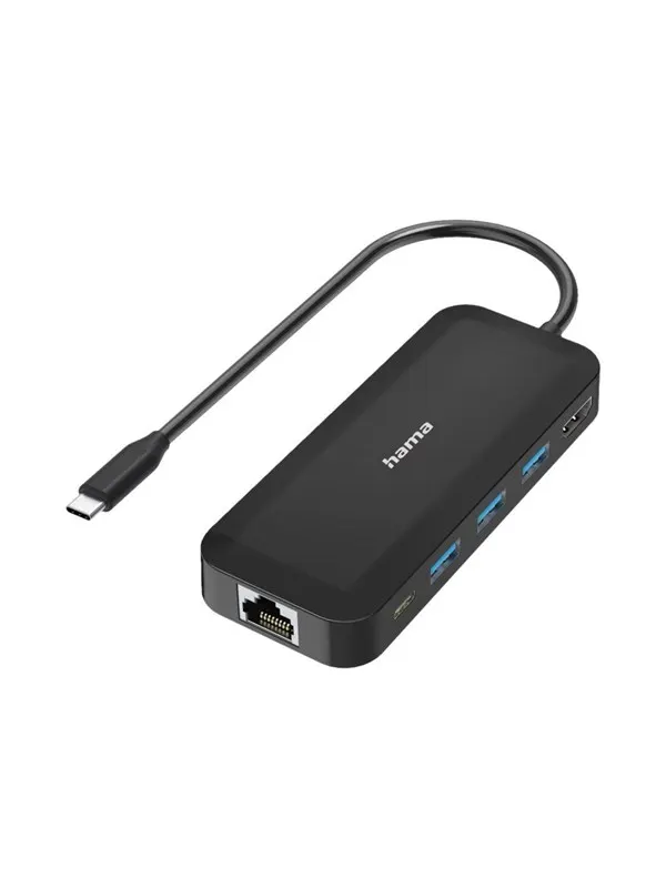 Hama Essential Line - docking station - USB-C - HDMI - 10Mb LAN
