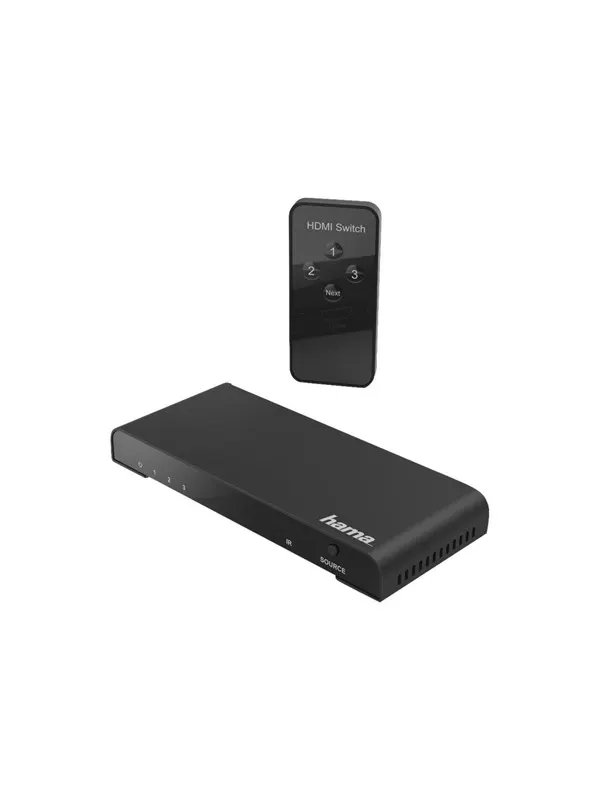 Hama 3x1 - switch - 3 ports