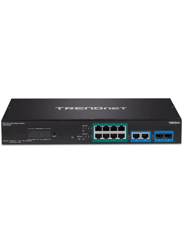 TRENDnet TPE-3012LS 12-Port Gigabit PoE+ Smart Surveillance Switch