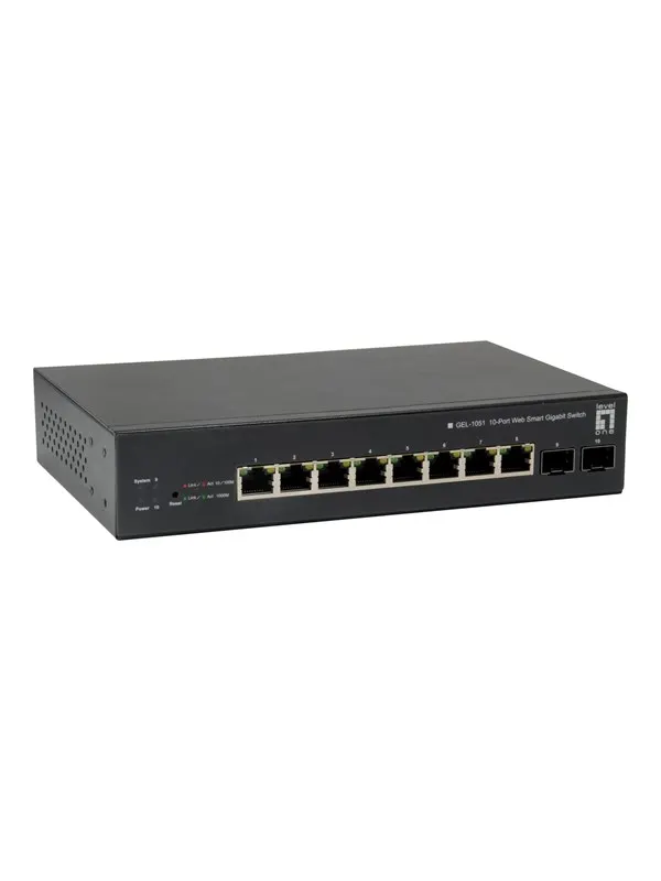 LevelOne GEP-1051 - switch - 10 ports - smart - rack-mountable