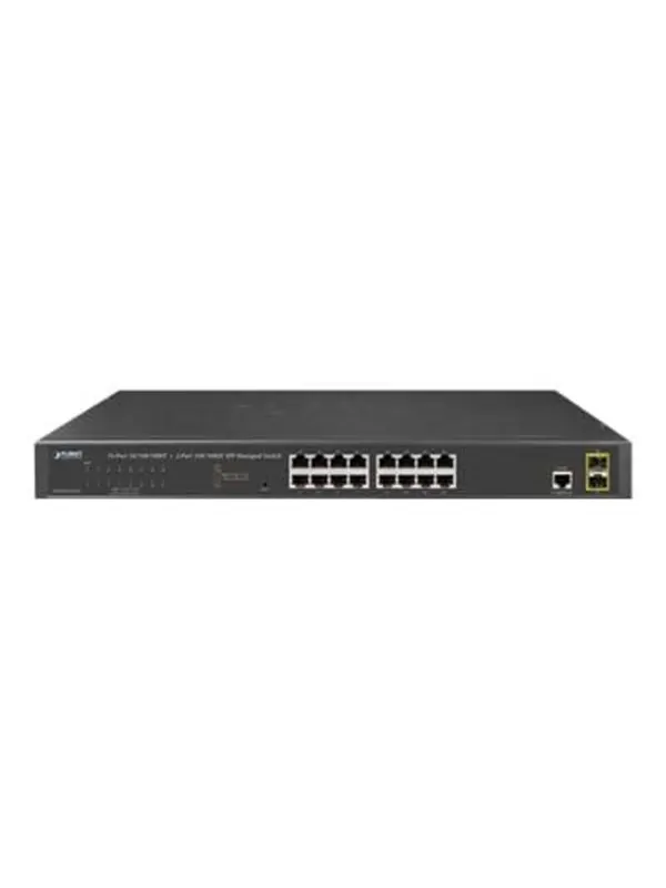 PLANET GS-4210-16T2S - switch - 16 portar - Adm