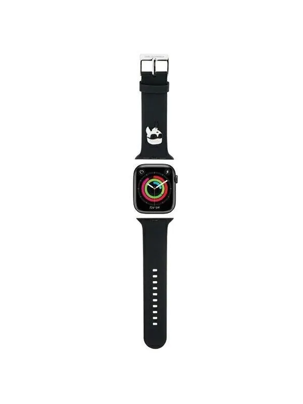 Karl Lagerfeld 3D Rubber Karl Head strap for Apple Watch 42/44/45/49mm - black