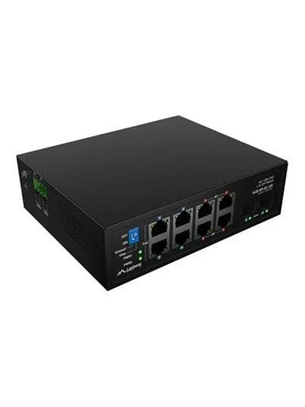 Lanberg ILGE-8P-2S-120 - switch - 8 ports - unmanaged - rack-mountable