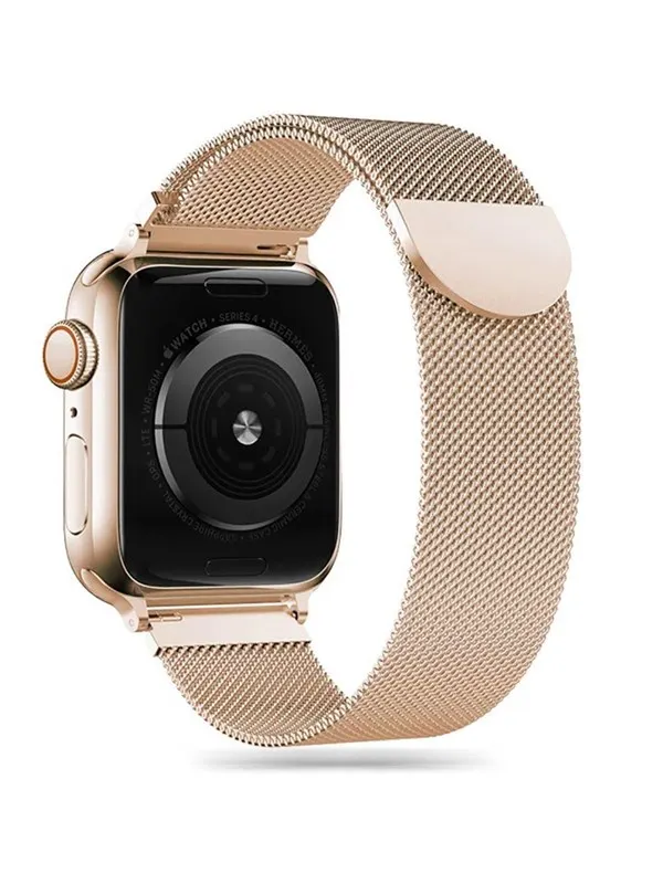 Tech-Protect MilaneseBand Strap for Apple Watch 4 / 5 / 6 / 7 / 8 / 9 / SE / Ultra 1 / 2 (42 / 44 / 45 / 49 mm) - Gold