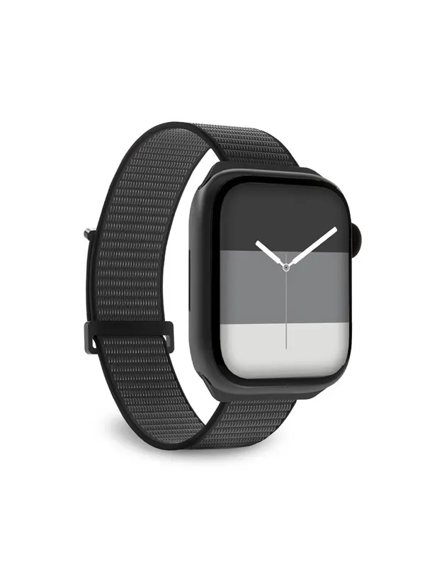 CASE&ME SBS silikonarmband för Apple Watch 38/40/41mm - Svart