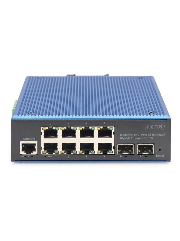 DIGITUS - switch - industrial - 8 ports - Managed