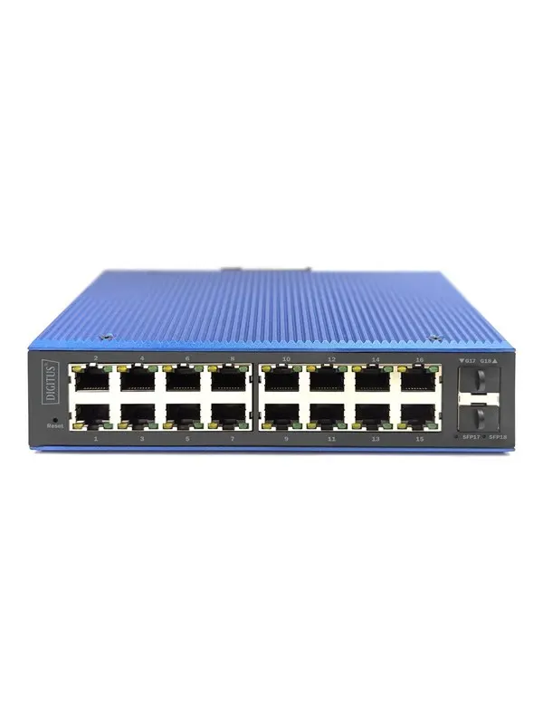 DIGITUS - switch - industrial - 16 ports - Managed