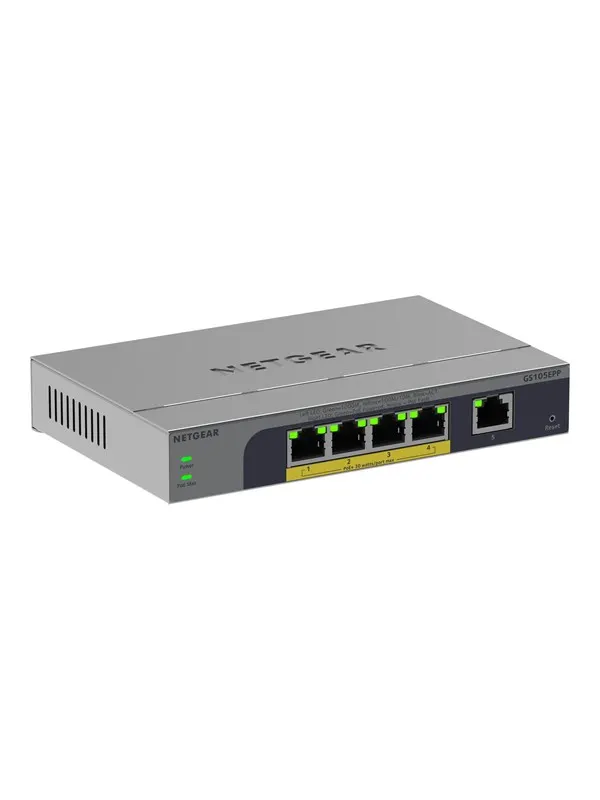 Netgear Easy Smart GS105EPP - switch - high-power - 5 ports - smart