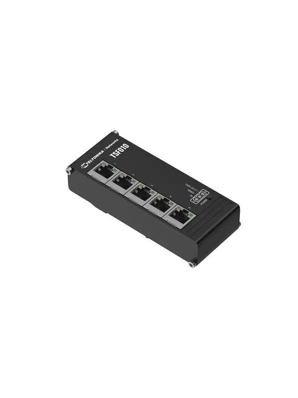 Teltonika TSF010 5-Port Flat Ethernet Switch 7-57 VDC (Without PSU)