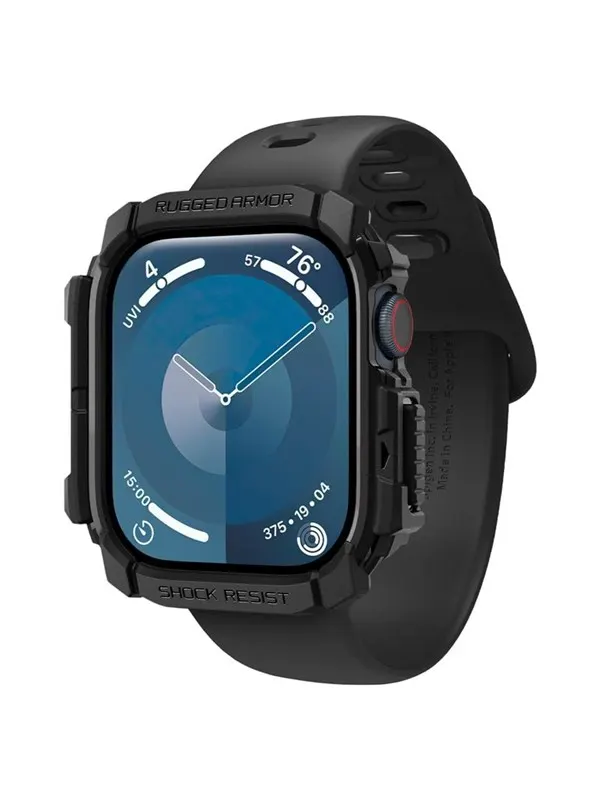 Spigen Rugged Armor - matte black - Apple Watch 11/10 42mm
