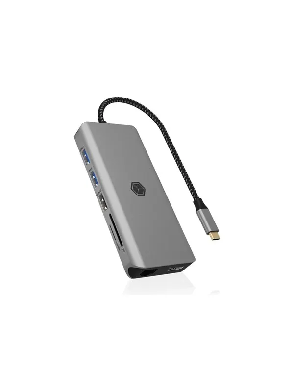 ICY BOX IB-DK4061-CPD - docking station - USB-C 3.2 Gen 1 - 2 x HDMI - 1GbE