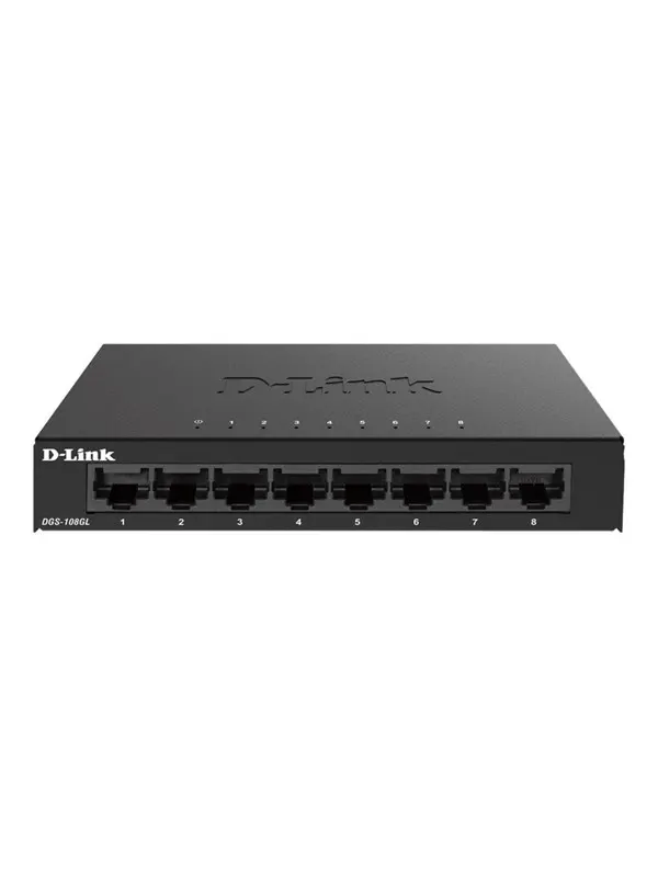 D-Link DGS-108GL 8-Port Gigabit Unmanaged Desktop Switch