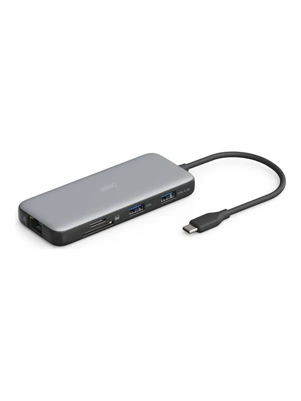 DIGITUS - docking station - USB-C 3.2 Gen 2 - HDMI - 1GbE