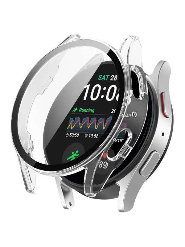 Tech-Protect Defense360 Case for Samsung Galaxy Watch 7 (44mm) - Clear