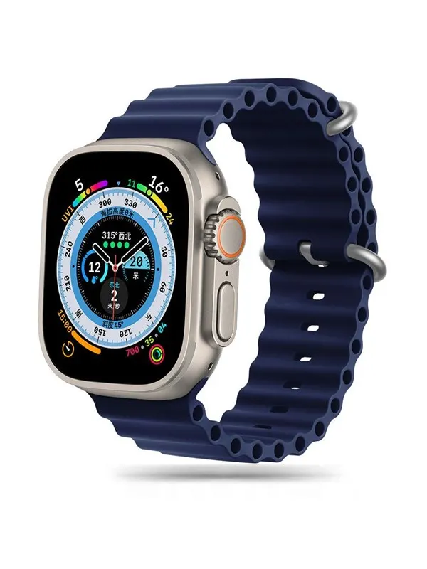 Tech-Protect IconBand Pro Strap for Apple Watch 4 / 5 / 6 / 7 / 8 / 9 / SE / Ultra 1 / 2 (42 / 44 / 45 / 49 mm) - Navy Blue
