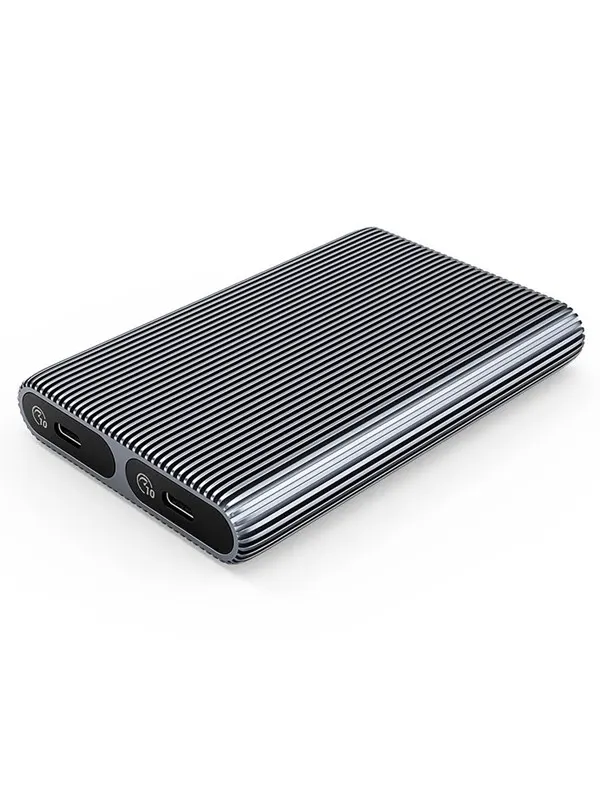 ORICO AM2C3-2N Dual Disk Caddy for Two M.2 NVME USB-C 3.2 10Gb/s Drives - Gray
