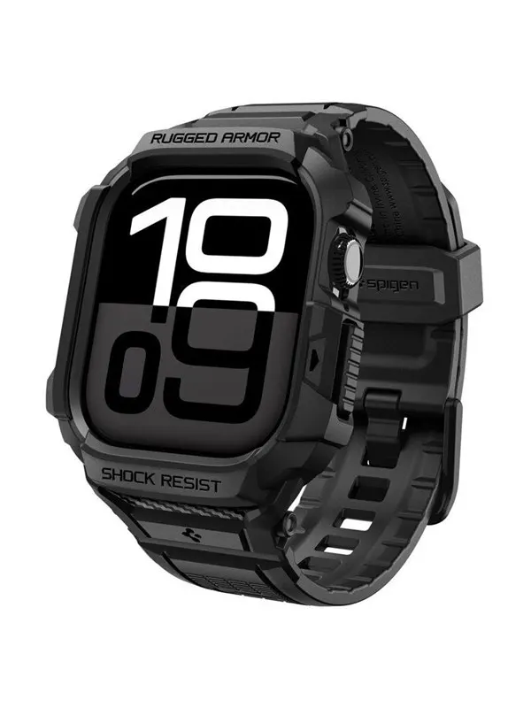 Spigen Rugged Armor Pro 2 - matte black - Apple Watch 11 42mm