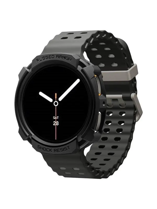 Spigen Rugged Armor - matte black - Samsung Galaxy Watch 8 (40mm)