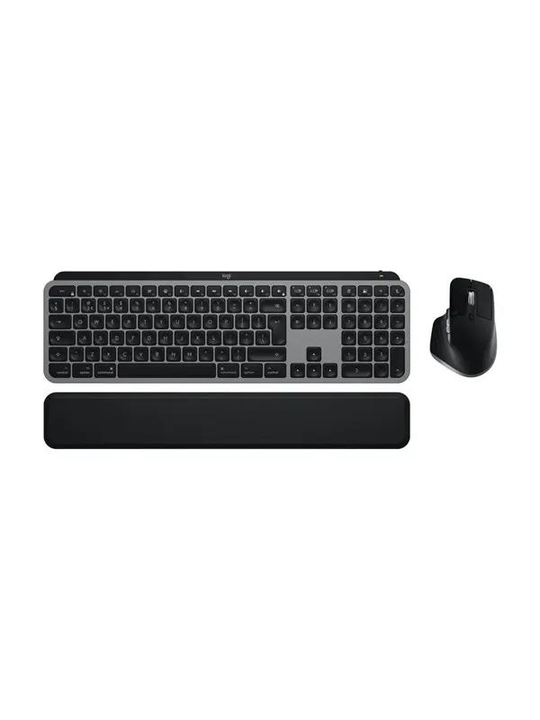 Logitech MX Keys S Combo Space Grey - For Mac - US International - Tastatur & Mus set - Universal - Grå