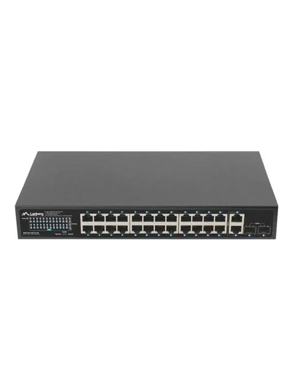 Lanberg RSGE-24P-2GE-2S-360 - switch - 24 ports - unmanaged - rack-mountable