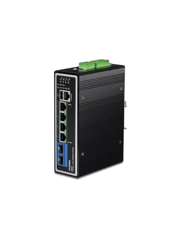TRENDnet TI-BG62i - switch - industrial - 6 ports - Managed - TAA Compliant