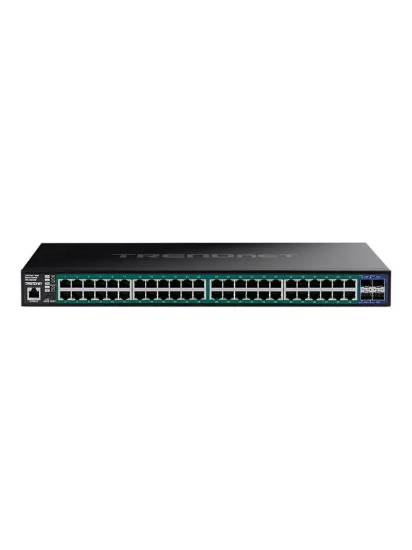 TRENDnet TPE-3524SF - switch - 52-port web - 52 ports - smart - rack-mountable - TAA Compliant