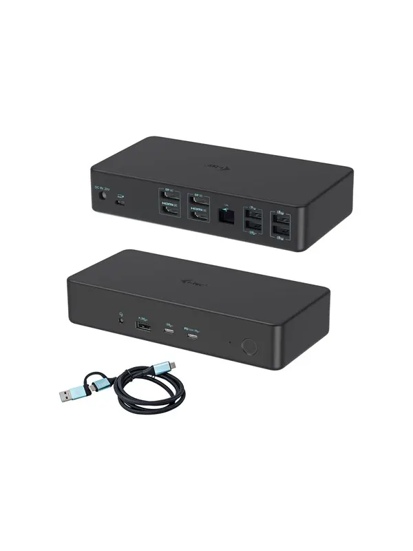 I-Tec Docking Station - USB-C/Thunderbolt 3 - 2-Port DP - 100W