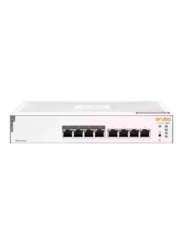 Hewlett Packard Enterprise Aruba Instant On 1830 8G 4p Class4 PoE 65W Switch