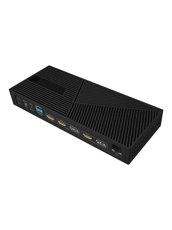 ICY BOX IB-DK2246AC - docking station - USB-C 3.2 Gen 2 / Thunderbolt 3 / Thunderbolt 4 - 3 x HDMI 2 x DP - GigE