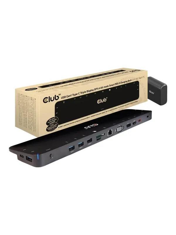 Club 3D CSV-1565 - docking station - USB-C - VGA HDMI DP - GigE