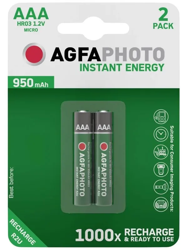 Agfa Photo Direct Energy battery - 2 x AAA - NiMH