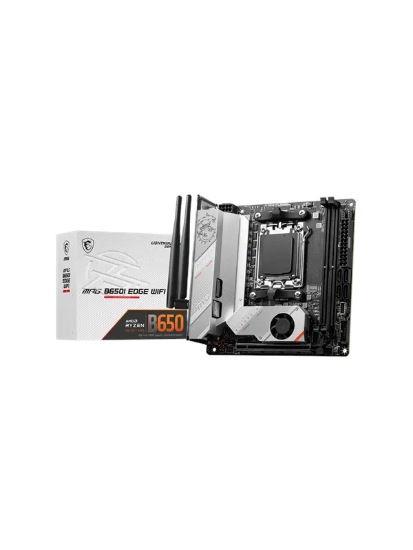 MSI MPG B650I EDGE WIFI Moderkort - AMD B650 - AMD AM5 - DDR5 RAM - Mini-ITX