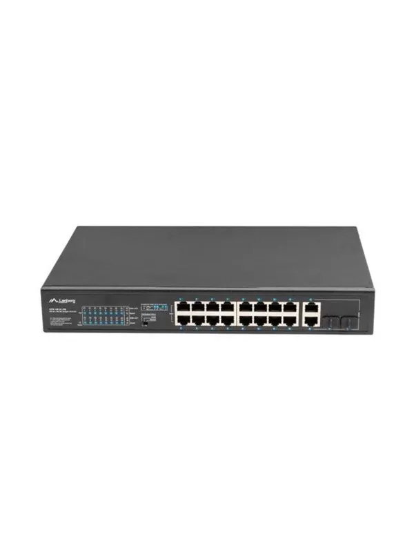 Lanberg RSFE-16P-2C-250 - switch - 16 ports - unmanaged - rack-mountable