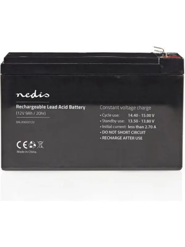 Nedis Genopladeligt blybatteri 12V | 9000 mAh | 150 x 65