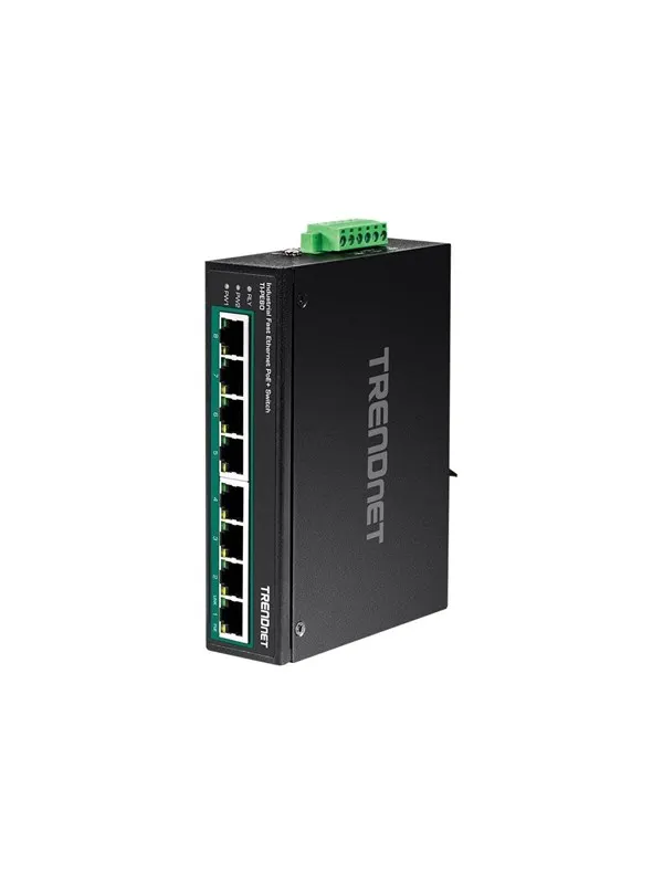TRENDnet TI-PE80 - Industrial - switch - 8 ports