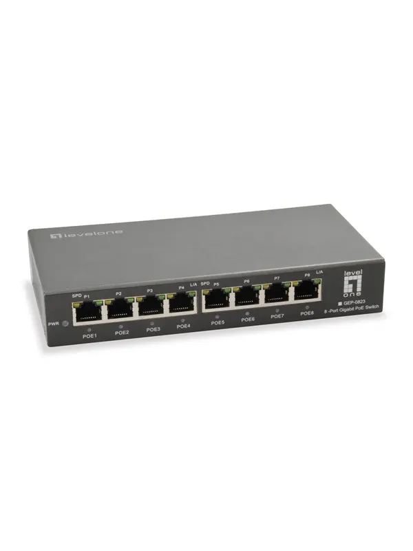 LevelOne GEP-0823 8-Port Gigabit PoE Switch (120W)