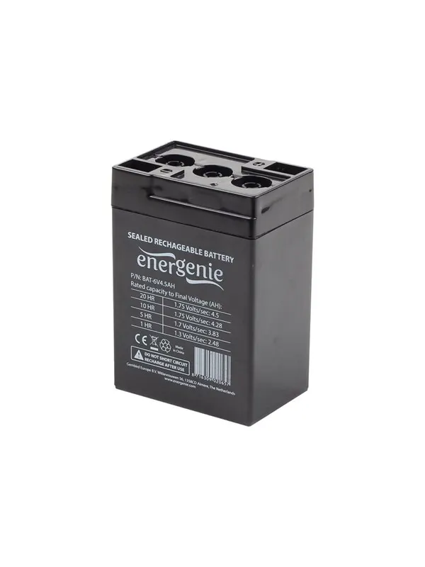 Gembird BAT-6V4.5AH Rechargeable battery 6 V 4.5 AH for UPS