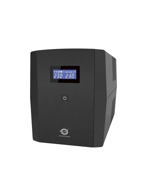 ZEUS03EM UPS 1200VA / 720W HID USB AVR Outputs: (IEC x 3 Schuko x 2)