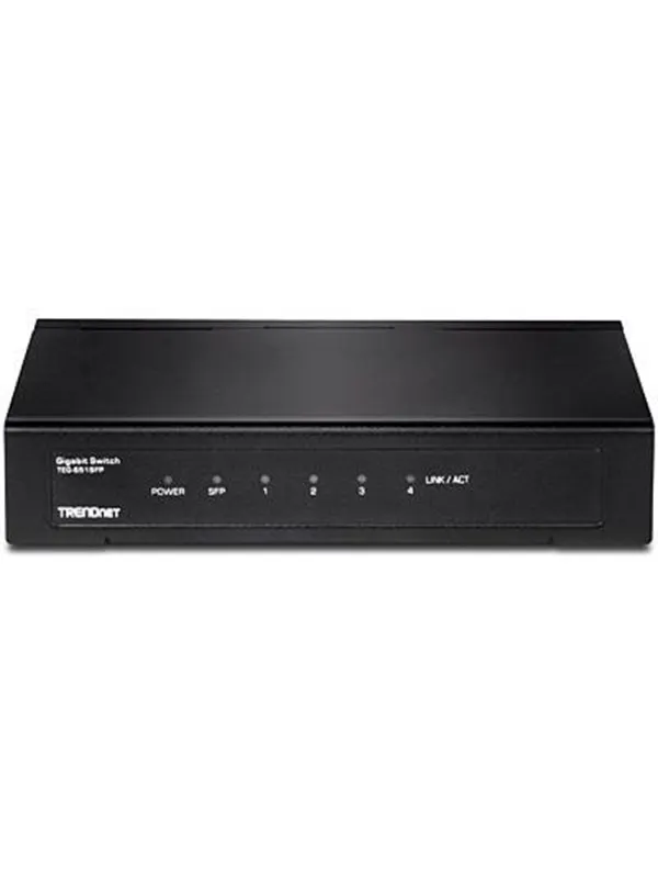 TRENDnet TEG-S51SFP 4-Port Gigabit Switch with SFP Slot