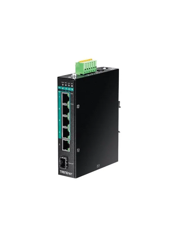 TRENDnet TI-PG541 - switch - 5 portar - DIN-skenm