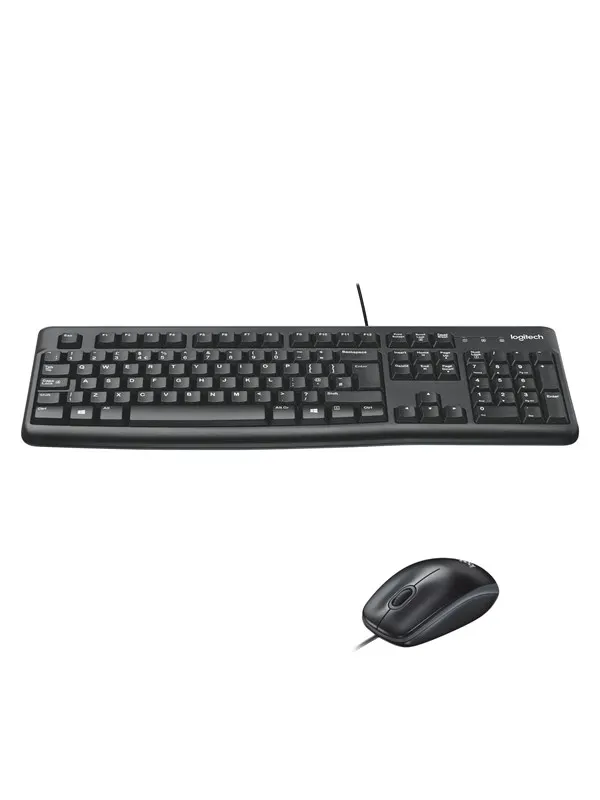 Logitech Desktop MK120 nordiska - Tastatur &amp; Mus set - Nordisk - Svart