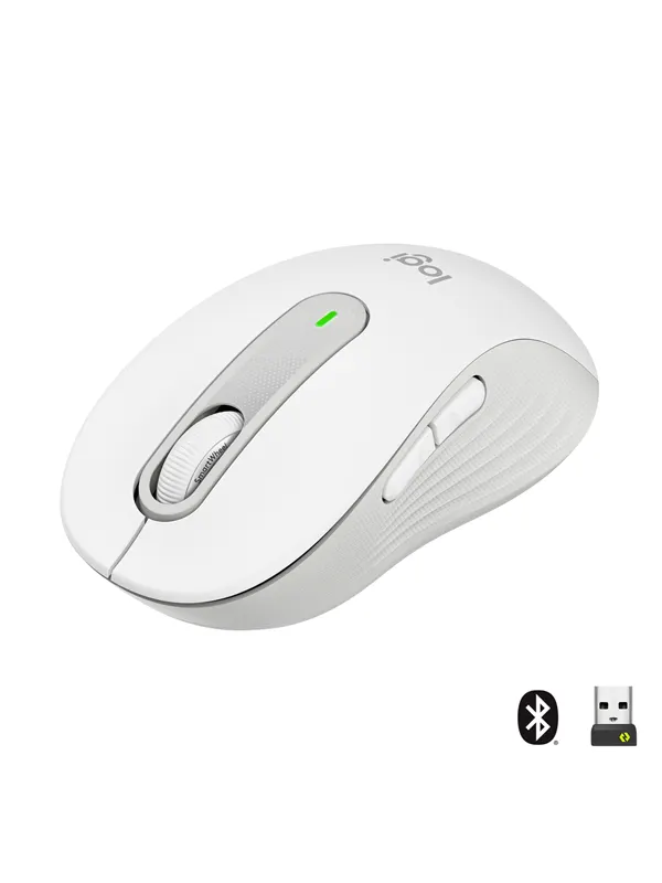 Logitech Signature M650 Large Wireless Off-White - Mouse - Optic - 5 knappar - Vit
